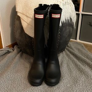 Hunter wide calf rain boots